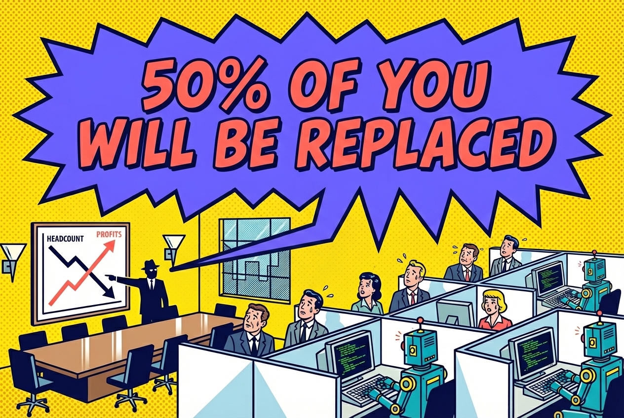 CEOs: AI to Replace Half of White-Collar Jobs