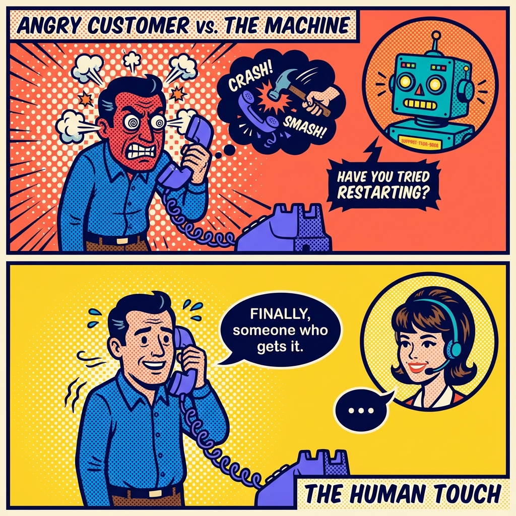 Customer Service Rep profession illustration