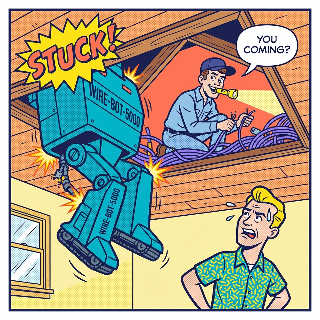 Electrician profession illustration