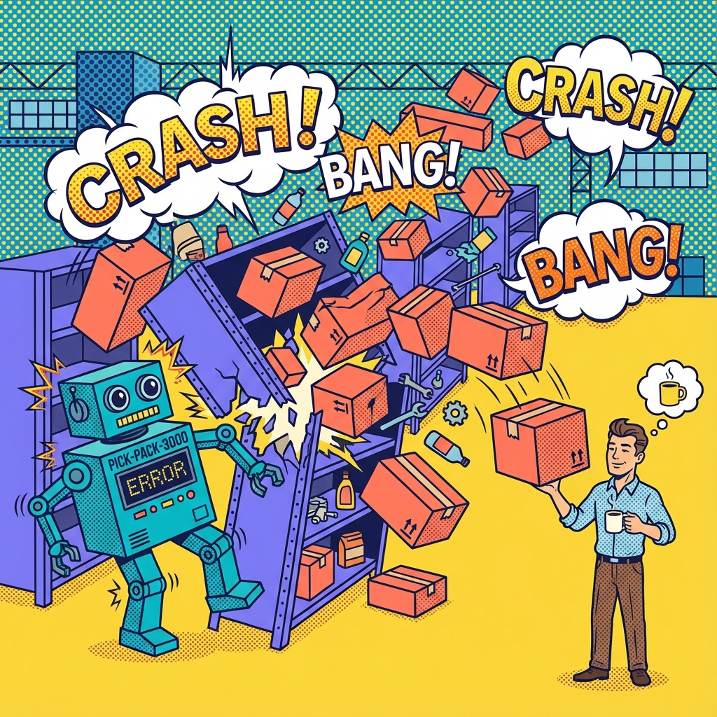 Warehouse Worker profession illustration